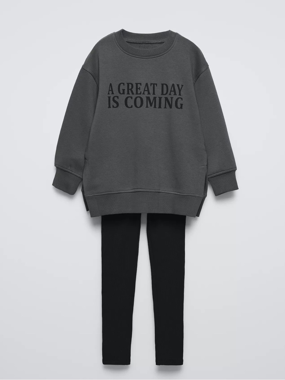 Zara Girls Sweater and Leggings Set